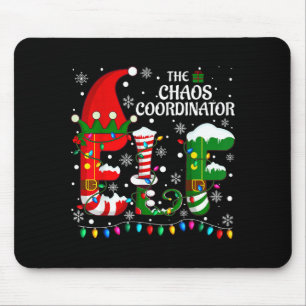 Christmas Family Matching Pajamas Chaos Coordinato Mouse Mat