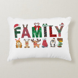 Christmas Family Matching Shirts holiday family Decorative Cushion