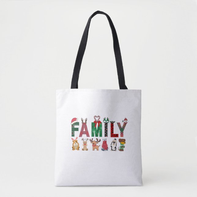 Christmas Family Matching Shirts | holiday family  Tote Bag (Front)