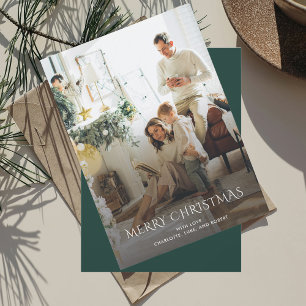 Christmas Family Photo Elegant Holiday Card