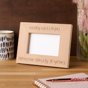 Christmas family photo frame