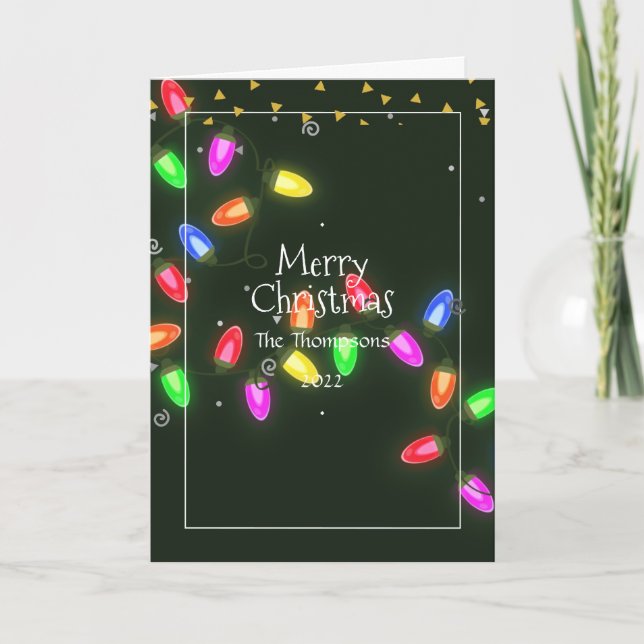 Christmas Family Photo Holiday Card (Front)