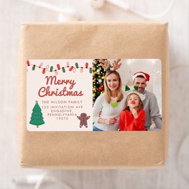 Christmas Family Photo Merry Christmas Adress (Creator Uploaded)
