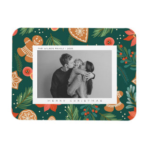 Christmas Family Photo Merry Magnet