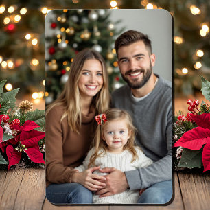 Christmas Family Photo Template 4 x 6 Magnet