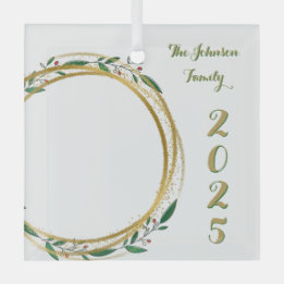 Christmas Family Photo & Year Ornament