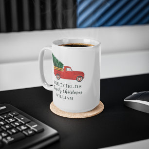 Christmas Family Reunion Dad Custom Holiday Two-Tone Coffee Mug