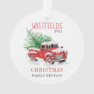 Christmas Family Reunion Keepsake Custom Ornament