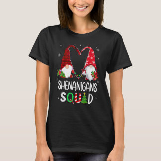 Christmas family Shenanigans Squad gnome heart 202 T-Shirt