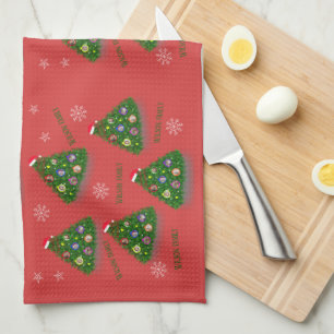 Christmas Family Tree Tea Towel