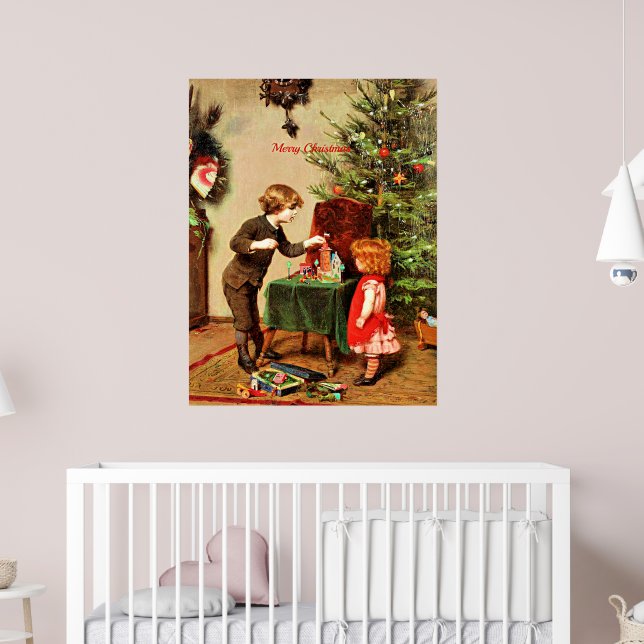 Christmas, famous painting by Felix Ehrlich Poster (Nursery 2)