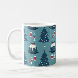 Christmas Fancy Party Celebration vintage seamless Coffee Mug