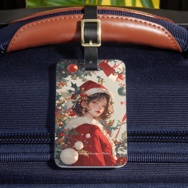 Christmas Fantasy : Holiday Romance  Luggage Tag 1 (Front Insitu 2)