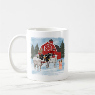 Christmas Farm Animals & Barn Coffee Mug