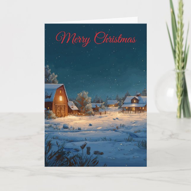 Christmas Farm Holiday Card (Front)