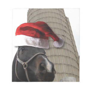 Christmas Farm Horse Notepad