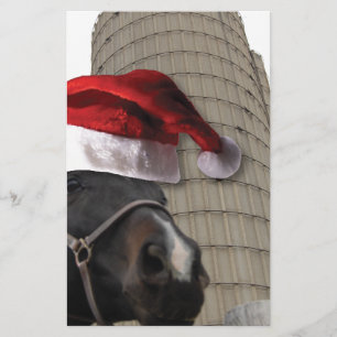 Christmas Farm Horse Stationery
