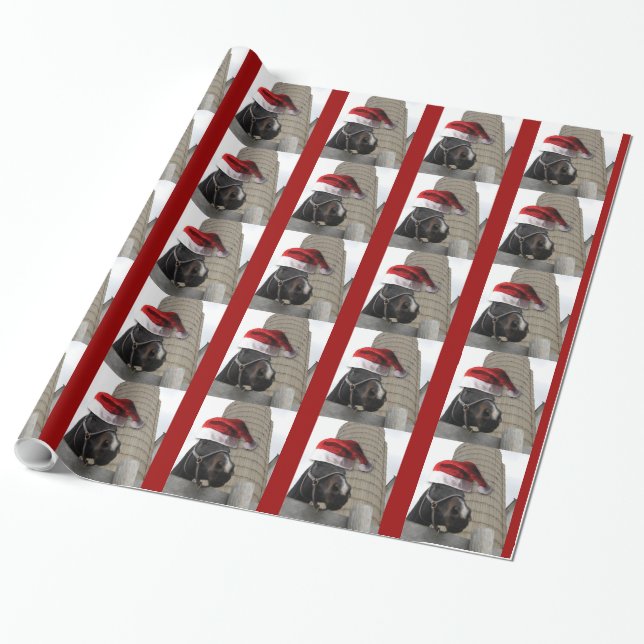Christmas Farm Horse Wrapping Paper (Unrolled)