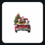 Christmas Farm Square Sticker<br><div class="desc">Christmas Farm</div>