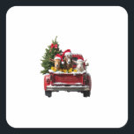 Christmas Farm Square Sticker<br><div class="desc">Christmas Farm</div>