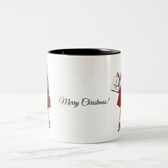 Christmas Fashion Illustration Mug (Center)