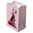 Christmas Fashion Illustration with tree