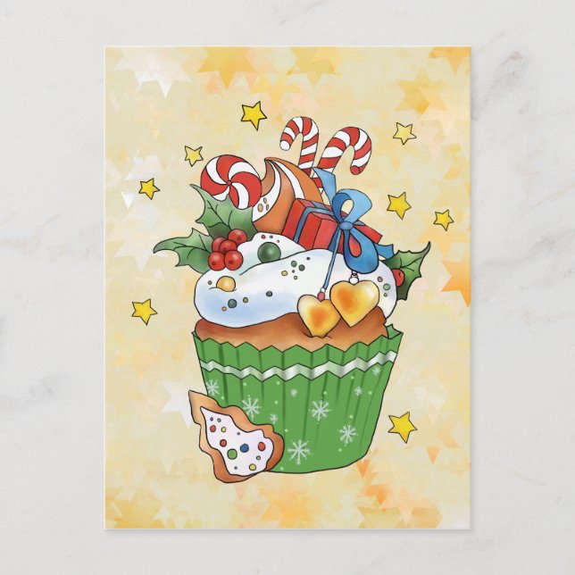 Christmas fashion postcard (Front)