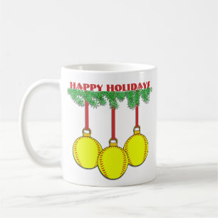 Christmas Fastpitch Softball Mug