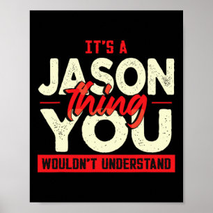 Christmas Fathers Day Birthday Name Jason  Poster
