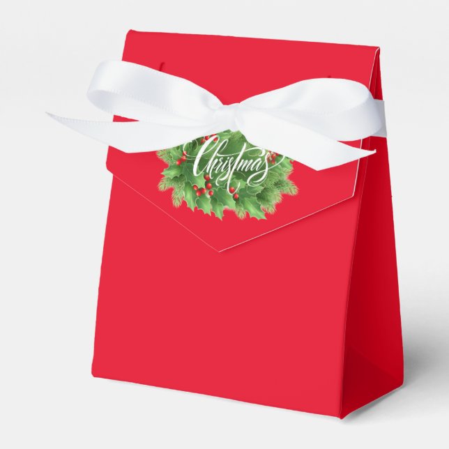 Christmas Favour Box (Front Side)