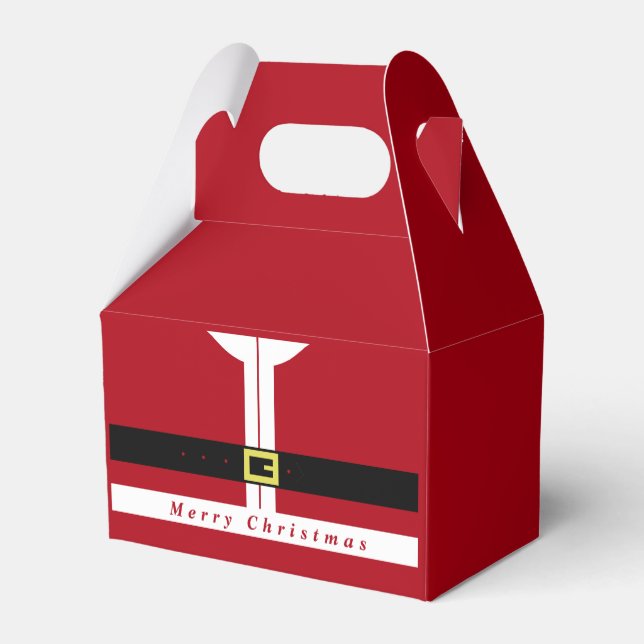 Christmas Favour Box Santa Claus Funny Gift (Back Side)