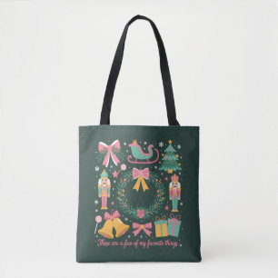 Christmas Favourite Things Coquette Nutcracker Pin Tote Bag