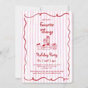 Christmas Favourite Things Invitation