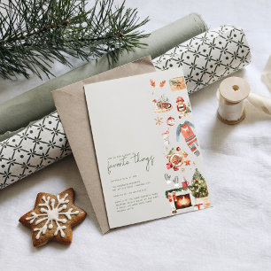 Christmas Favourites   Favourite Things Party  Invitation