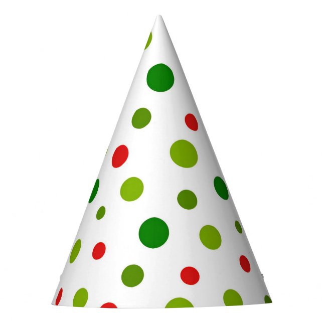 Christmas Feeling Dots Party Hat (Front)