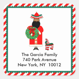 Christmas Feliz Navidad Square Sticker