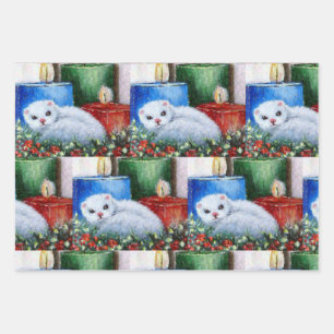 Christmas Ferret Wrapping paper from Original Art