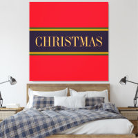 CHRISTMAS Festive Bold Bright Red Purple Stripes