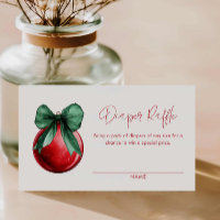 Christmas Festive Diaper Raffle Ticket