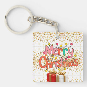 Christmas Festive Holiday Decoration  Key Ring