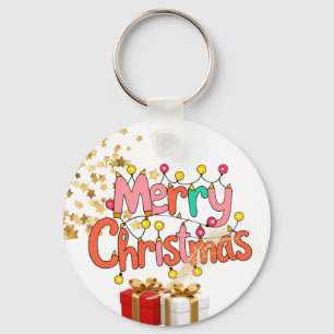 Christmas Festive Holiday Decoration Ornament Key Ring