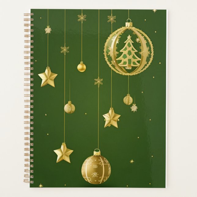 Christmas Festive Holiday Decorations Planner (Front)