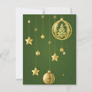 Christmas Festive Holiday Decorations Postcard