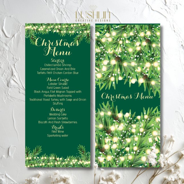 Christmas Festive Holiday Dinner or Event Menu (Creator Uploaded)
