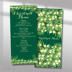 Christmas Festive Holiday Dinner or Event Menu