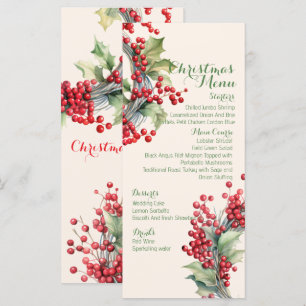 Christmas Festive Holiday Dinner Party  Menu