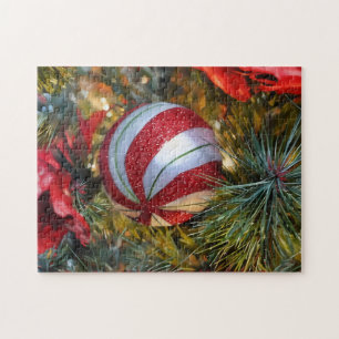 Christmas Festive Holiday Ornament Art Puzzle