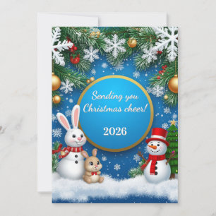 Christmas Festive Holiday Scene Card
