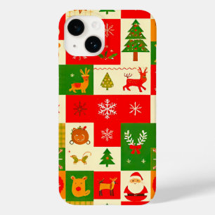 Christmas festive pattern Case-Mate iPhone 14 case