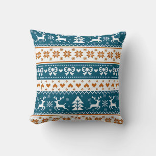 Christmas festive pattern cushion